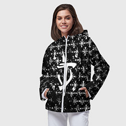 Ветровка с капюшоном женская Doom x farcry game, цвет: 3D-белый — фото 2