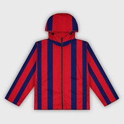 Женская ветровка Color black red stripes