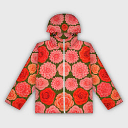 Женская ветровка Цветочная поляна паттерн