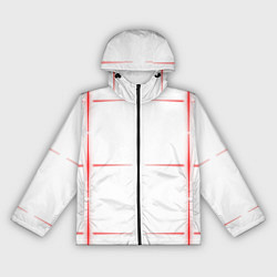 Женская ветровка Color white red stripes