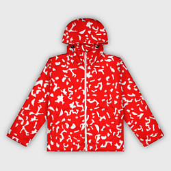 Женская ветровка Красный яркий камуфляж