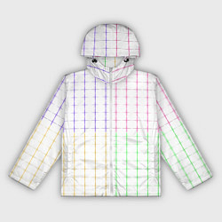 Женская ветровка Color white multicolored stripes