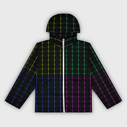 Женская ветровка Color black multicolored stripes