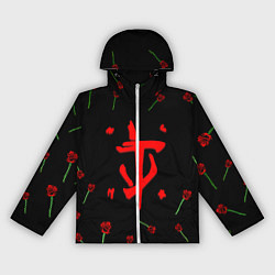 Женская ветровка Doom rose pattern