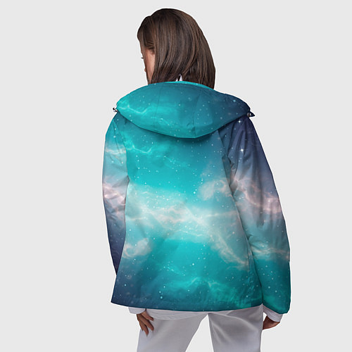 Женская ветровка Галактическое сияние небес / 3D-Белый – фото 4