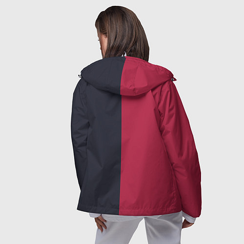 Женская ветровка Солнце красно-синее / 3D-Белый – фото 4