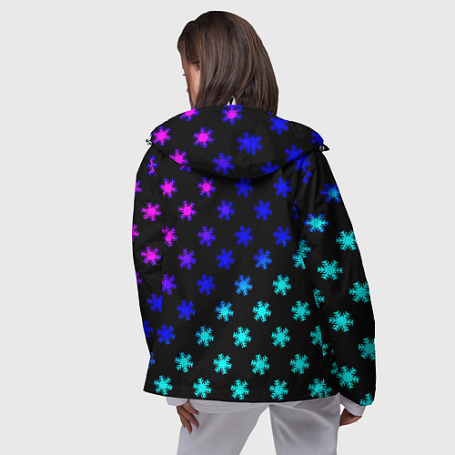 Женская ветровка Doom winter neon / 3D-Белый – фото 4