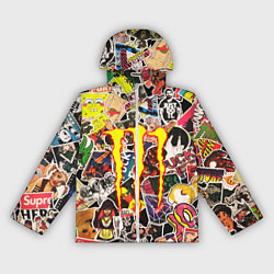 Женская ветровка Monster energy stikers logo