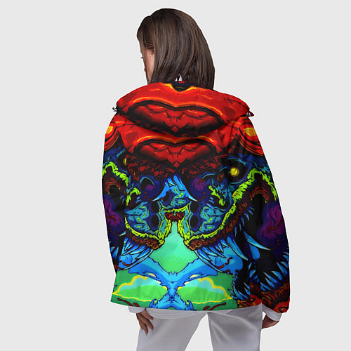 Женская ветровка Doom hyper monster / 3D-Белый – фото 4