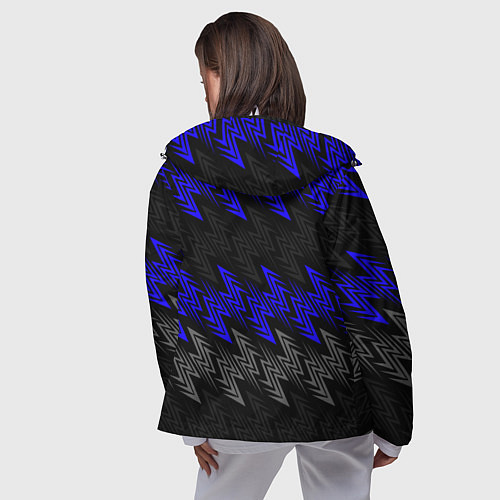 Женская ветровка Субару - blue / 3D-Белый – фото 4