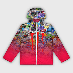 Женская ветровка Monster energy social stiker