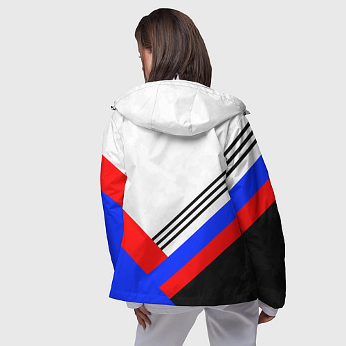 Женская ветровка Федерация бокса - Россия / 3D-Белый – фото 4