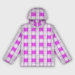 Ветровка с капюшоном женская Color pink and white, цвет: 3D-белый