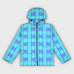 Женская ветровка Color neon light blue purple stripes