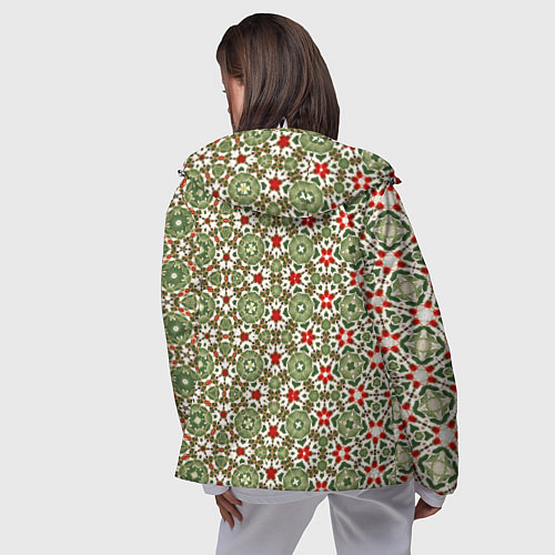 Женская ветровка Геометрическая метаморфоза / 3D-Белый – фото 4