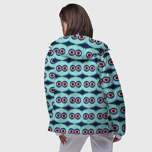 Женская ветровка Глаза монстриков / 3D-Белый – фото 4