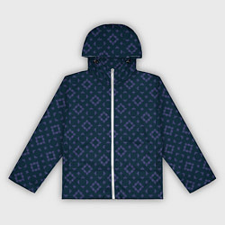 Женская ветровка Синяя геометрическая текстура