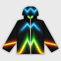 Женская ветровка Neon multicolored lines