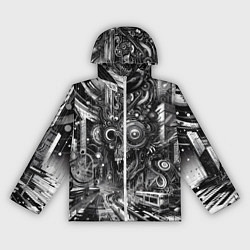Женская ветровка Cyber urban skull - ai art fantasy