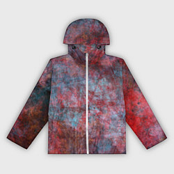 Женская ветровка Абстракция - red rust on blue