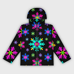 Женская ветровка Снежинки ретро