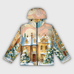 Женская ветровка Новогодний город