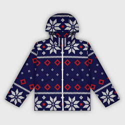 Женская ветровка Вязаный новогодний узор