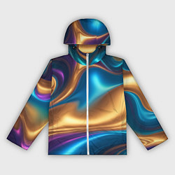 Ветровка с капюшоном женская Сплавы разноцветные, цвет: 3D-белый
