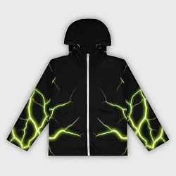 Женская ветровка Color green black