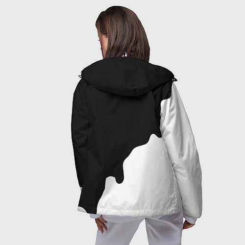 Женская ветровка Ливерпуль краски разводы / 3D-Белый – фото 4