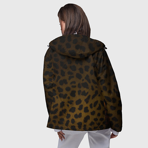 Женская ветровка Рык леопарда / 3D-Белый – фото 4