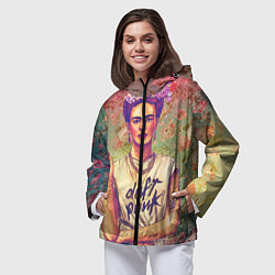 Ветровка с капюшоном женская Фрида, цвет: 3D-черный — фото 2