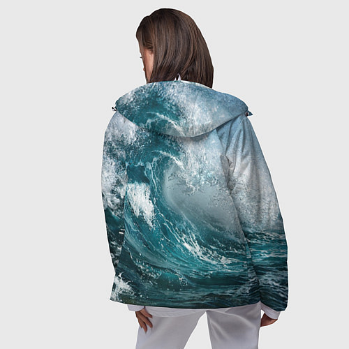 Женская ветровка Волна / 3D-Белый – фото 4