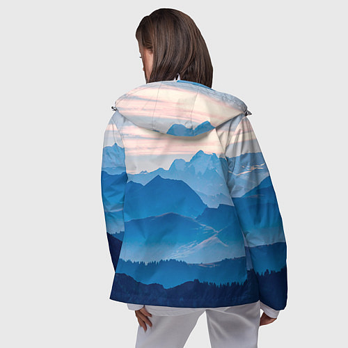 Женская ветровка Горы / 3D-Белый – фото 4
