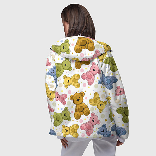 Женская ветровка Любимые медвежата / 3D-Белый – фото 4