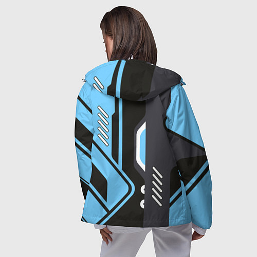 Женская ветровка CS:GO Vulcan / 3D-Белый – фото 4