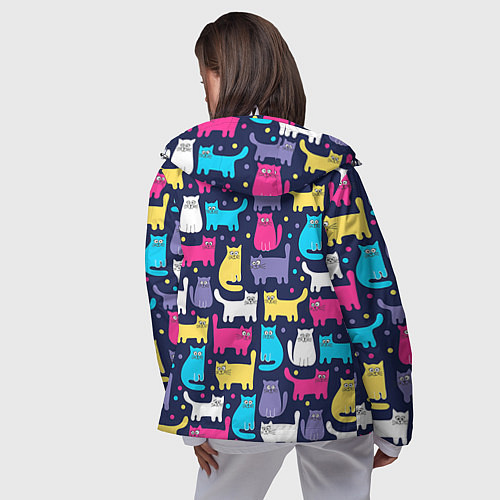 Женская ветровка Котятки / 3D-Белый – фото 4