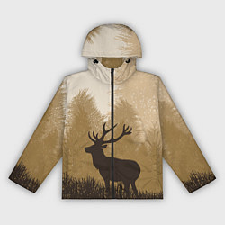 Женская ветровка Олень на охоте