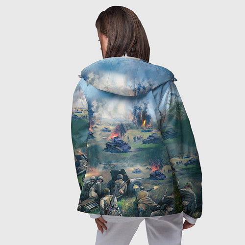 Женская ветровка За родину / 3D-Белый – фото 4