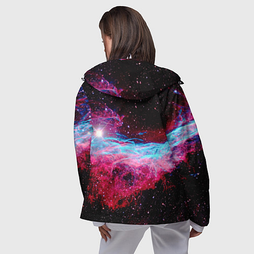 Женская ветровка Кот с едой / 3D-Белый – фото 4