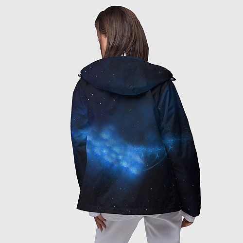 Женская ветровка Pirate Station: Blue Space / 3D-Белый – фото 4